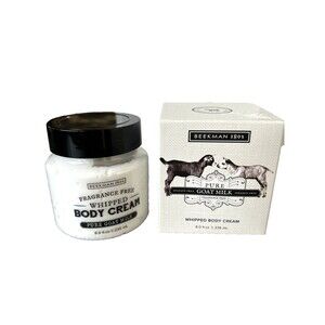 Beekman 1802 Pure Goat Milk "Whipped Body Cream" 8 fl oz. Fragrance Free New